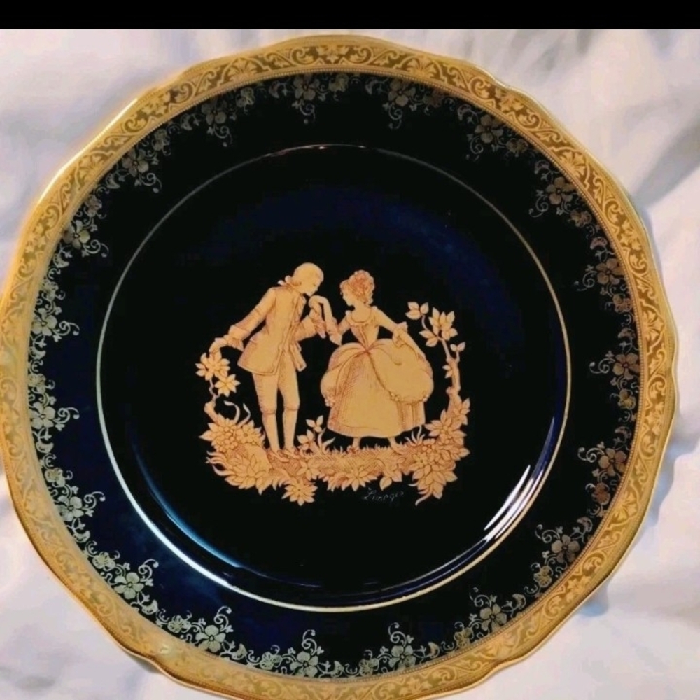 Limoges 22k Gold Porcelaine Plate